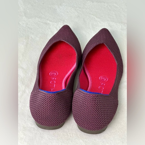 Rothy’s The Point In Retired Berry Lattice Color Size 6.5 - Picture 3 of 9